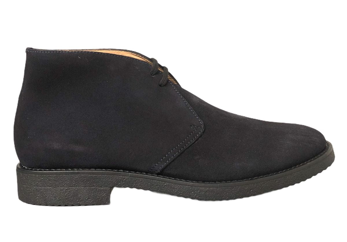 Polacchina Camoscio blu e suola in para