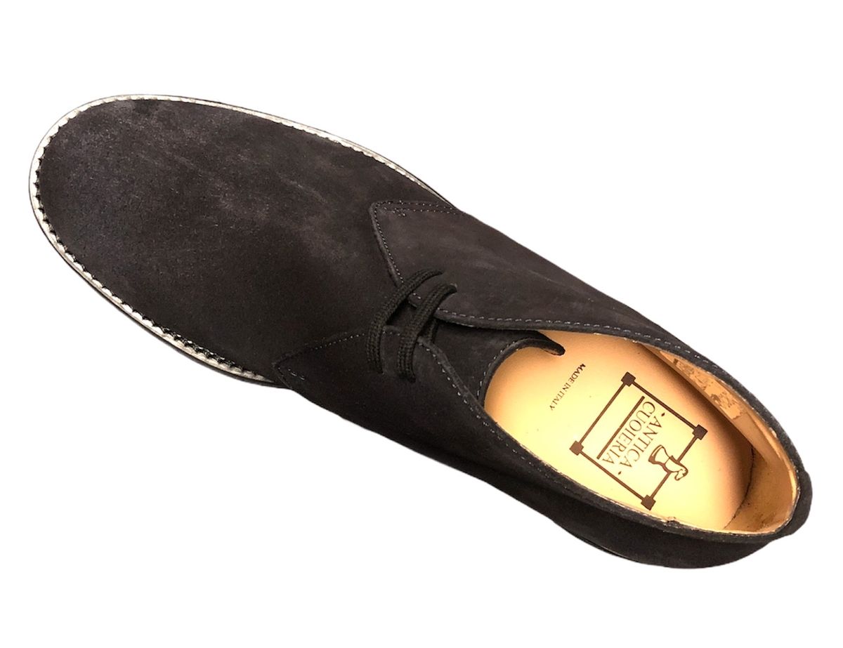 Polacchina Camoscio blu e suola in para