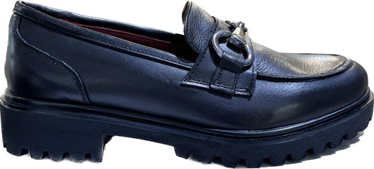 Mocassino Artigianale Morsetto Nero