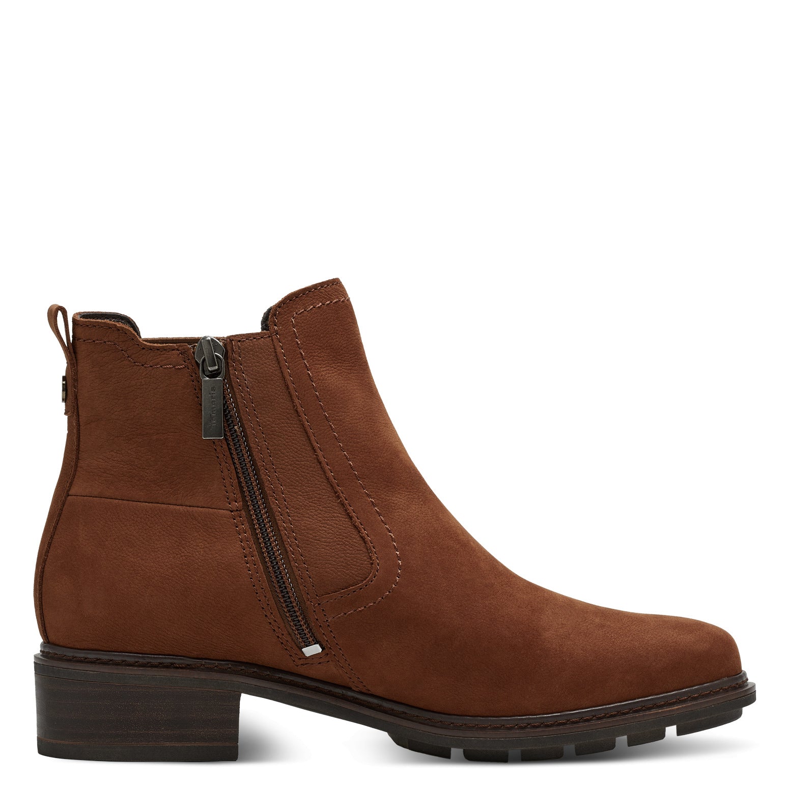 Stivaletto camoscio ruggine