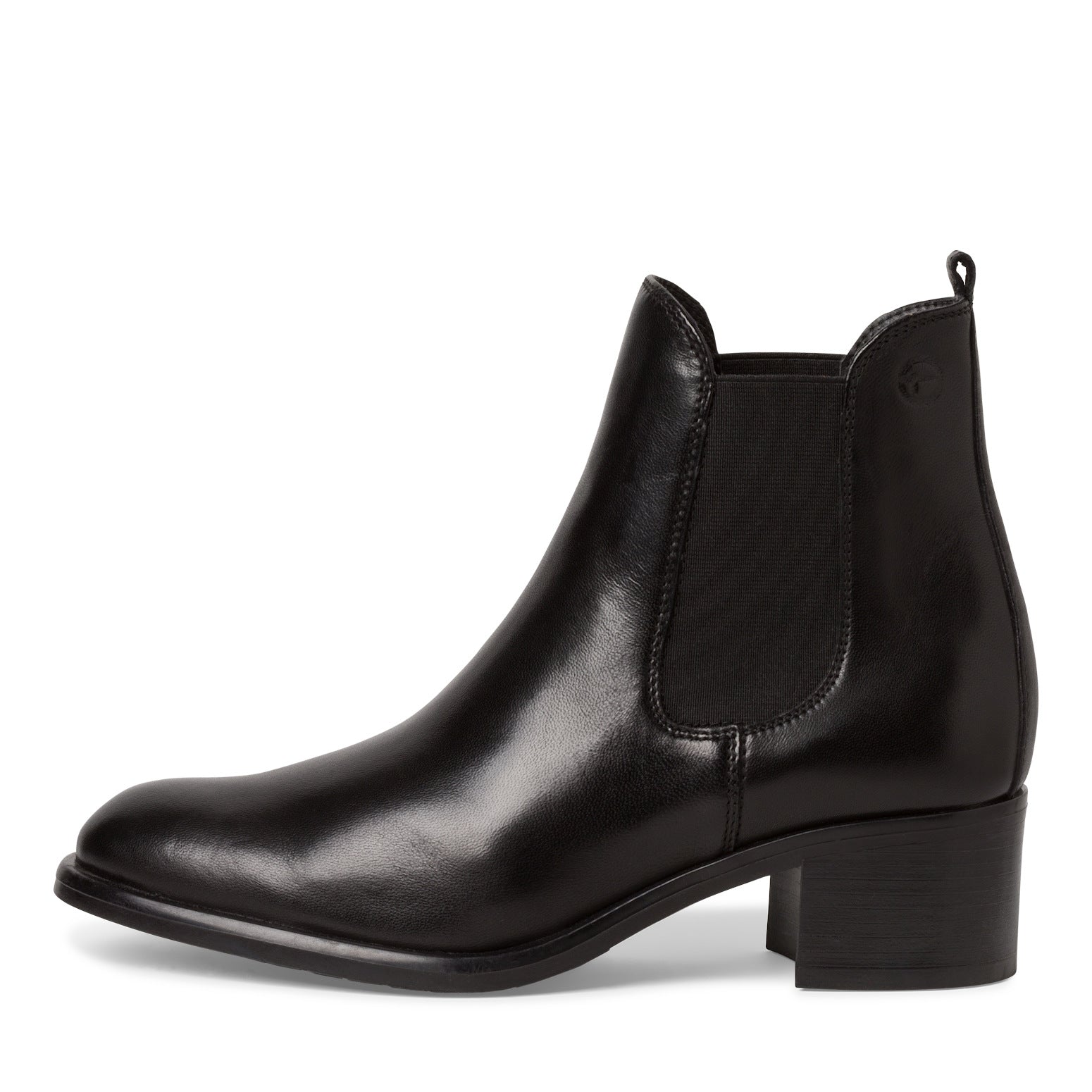 Tronchetto pelle nera