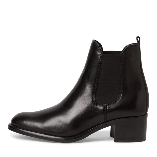 Tronchetto pelle nera