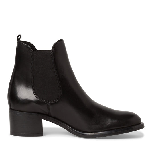 Tronchetto pelle nera