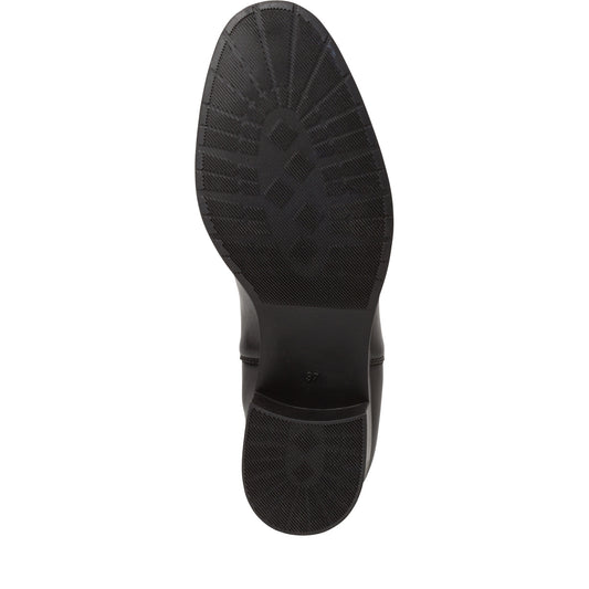 Tronchetto pelle nera