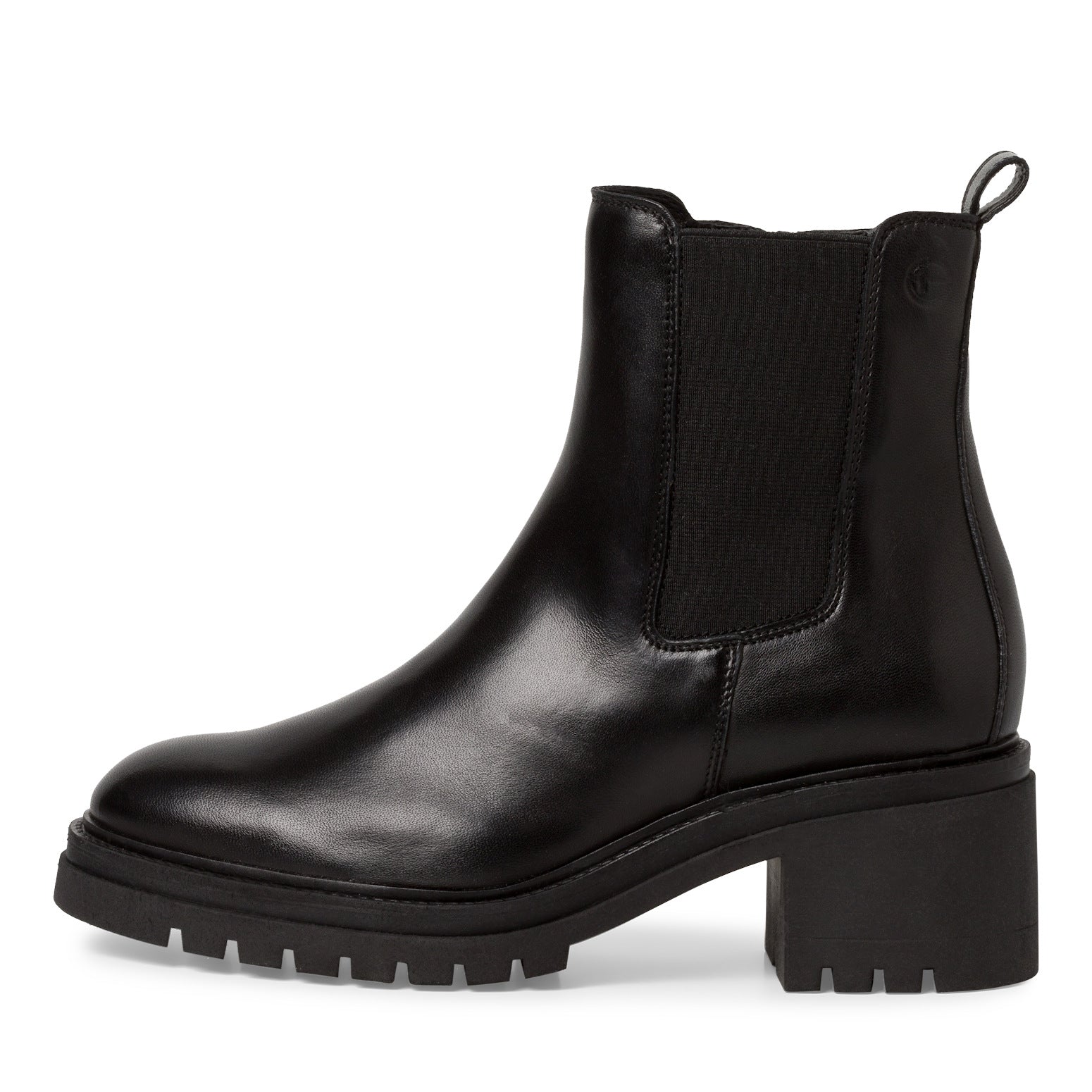 Tronchetto pelle nera