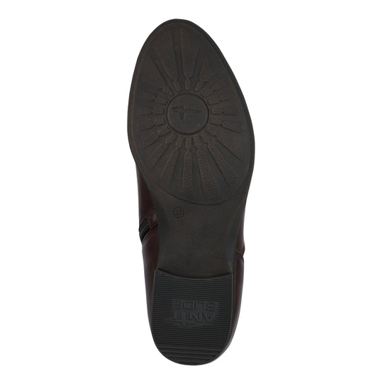 Tronchetto pelle marrone