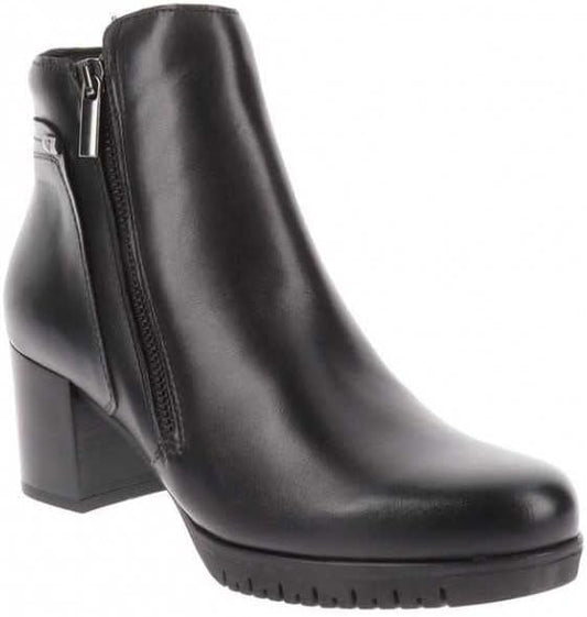 Tronchetto pelle nera