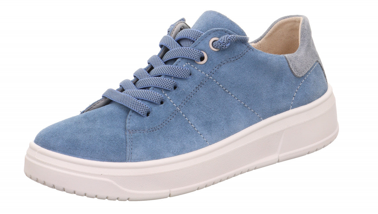 Sneaker camoscio blu
