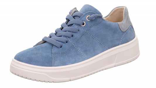 Sneaker camoscio blu