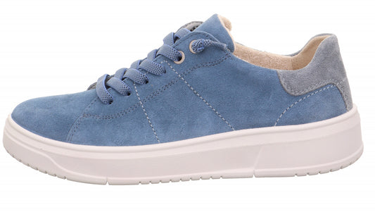 Sneaker camoscio blu