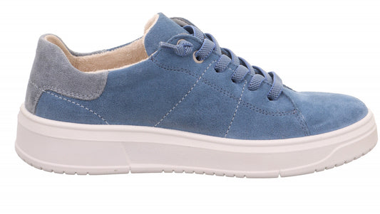 Sneaker camoscio blu