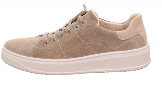 Sneaker camoscio beige