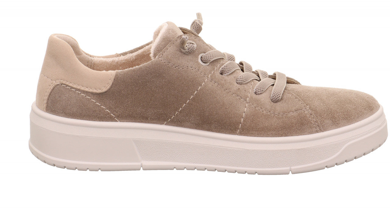 Sneaker camoscio beige