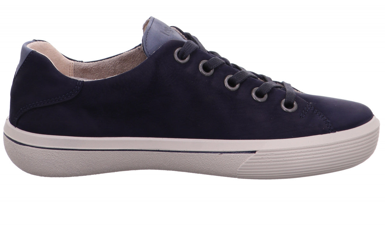 Sneaker camoscio blu con zip
