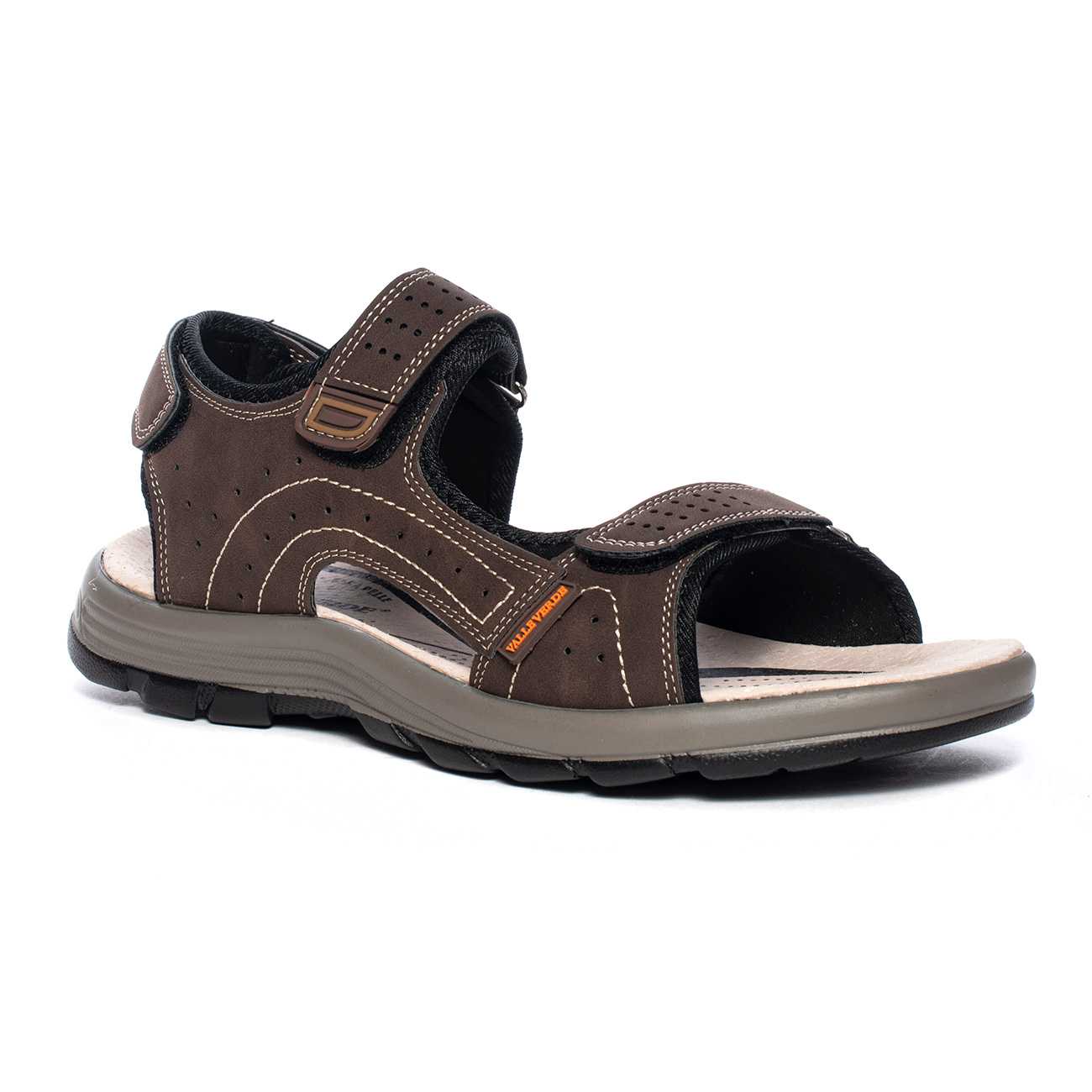 SANDALO MARRONE CON VELCRO