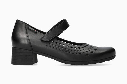 DECOLLETE CON CINTURINO IN PELLE NERA