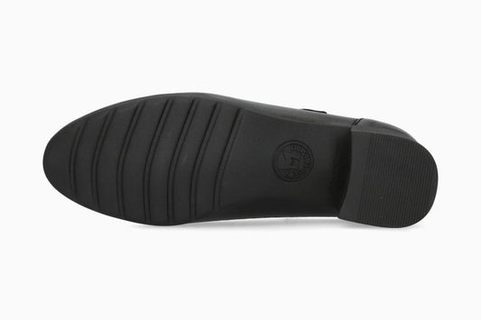 DECOLLETE CON CINTURINO IN PELLE NERA